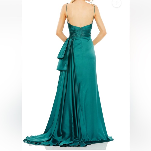 Mac Duggal Teal Gown! New! Never used! - Picture 4 of 5